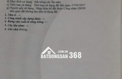 Đất vườn ở Cồn Khương - p. Cái Khế - Q. Ninh Kiều - Tp Cần Thơ